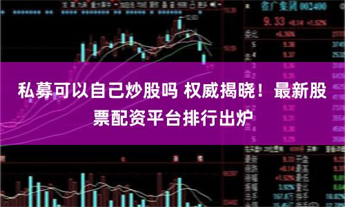 私募可以自己炒股吗 权威揭晓！最新股票配资平台排行出炉